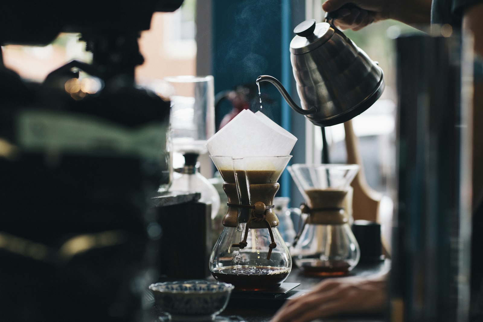Espresso being extracted at Presshouse